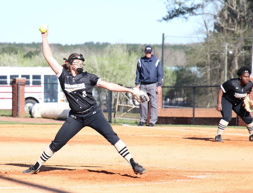 East Central sophomore Braelyn Boykin pitched a one-hit shutout in the Lady Warriors’ game one win over Coahoma.

School photo