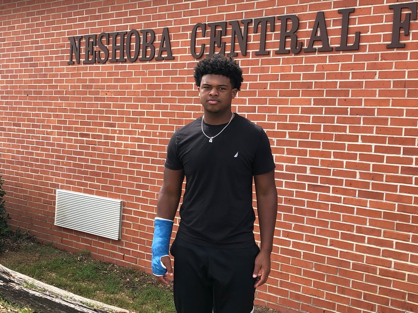 Jaharon Griffin, a junior linebacker at Neshoba Central, was moved after the 9/11 tribute, calling it deep and emotional.
