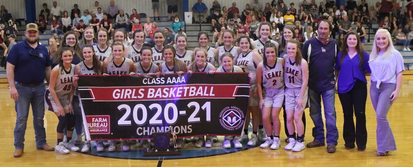 The Leake Academy Rebelettes won their 21st state basketball title on Saturday with a decisive victory over Hartfield Academy.