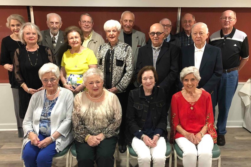 At their 2019 meeting, those attending the Philadelphia High School Class of 1953 66th reunion were as follows, front row left to right: Virginia Jones Kilpatrick (husband, Maurice, deceased), Mary Ratcliff Lyles, Marjorie Underwood, Willie Mae Ritchie Lott. Second row: Pam Kilpatrick Wilbanks (Virginia’s daughter), Gail Welsh, Beverly Wall, Billy Underwood, Jerry Lott. Third row: Claudia Adkins Sims, John Lyles, Sonny Welsh, Charles Wall, Billy Roper (wife and classmate Barbara deceased), the Rev. Charles Ray Gipson and brother Fred Gipson.