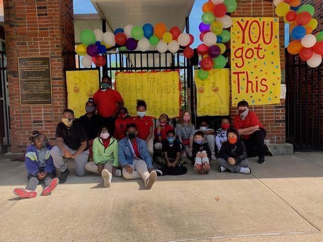 Philadelphia Elementary School students thanked first responders earlier this year after they held a pep rally for testing.