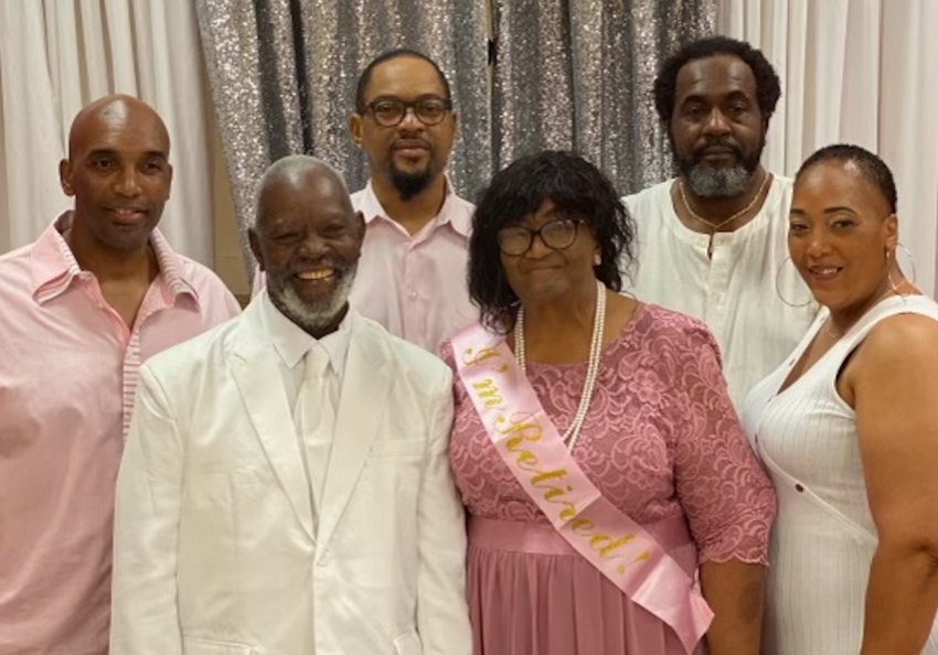 Pictured, from left are Tim Edwards, Murkey Amerson, Trenell Edwards, Johnnie Amerson, Ken Edwards and Etress Sims.
