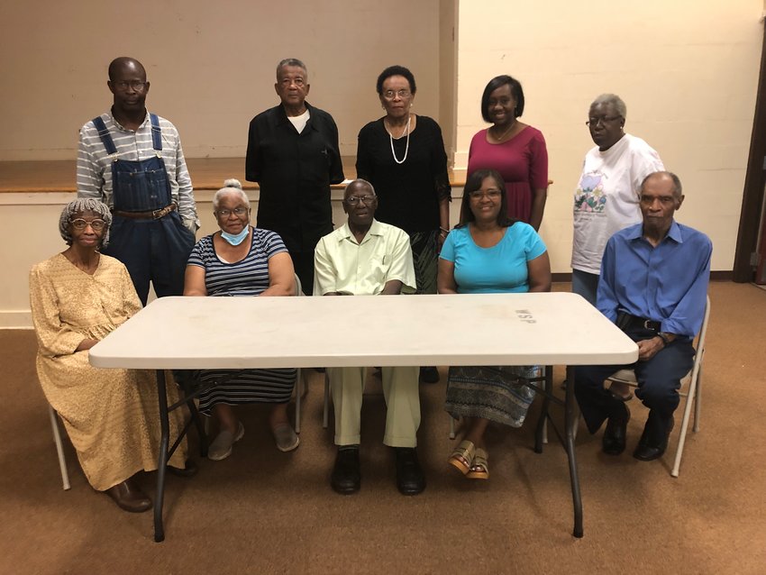Griot Historical Society of Neshoba County members are, front row from left: Marthis Riddle, Vera Griffin, Bishop Clifton Jones, Melinda Riddle, Cecil Hooker. Back row, from left: Willis A. Lyons, Rudolph Tatum, Jeanette Lloyd, Edie Clay, Patsy McWilliams