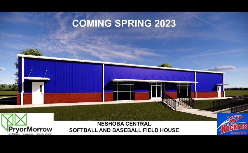 A rendering shows what the new Neshoba Central Field House will look like.