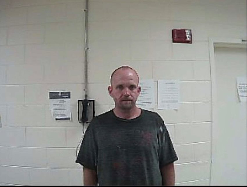The suspect, Justin Hagan, 41, 10181 ROAD 307, Union, was arrested and charged with aggravated assault with a weapon after hiding in the woods and shooting at the man the authorities have not identified.
