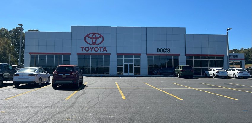 Doc’s Toyota opened to the public last week. Construction on the Toyota dealership began in March.