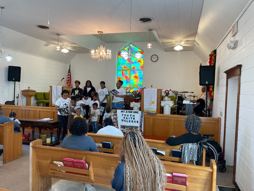 Mt. Zion UMC Youth Faith Walkers recently held a program  for Black History Month.