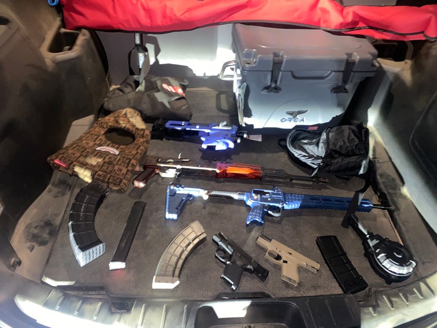 Five guns were seized during a saturation detail conducted by the nEhsoba County Sheriff's Office over the weekend.