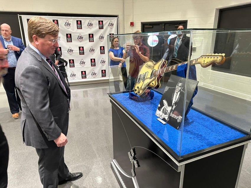 Gov. Tate Reeves toured the newly-renovated Ellis Theatre last week. Reeves called the first phase of the Marty Stuart Congress of Country Music a “great asset” for Philadelphia and Neshoba County.