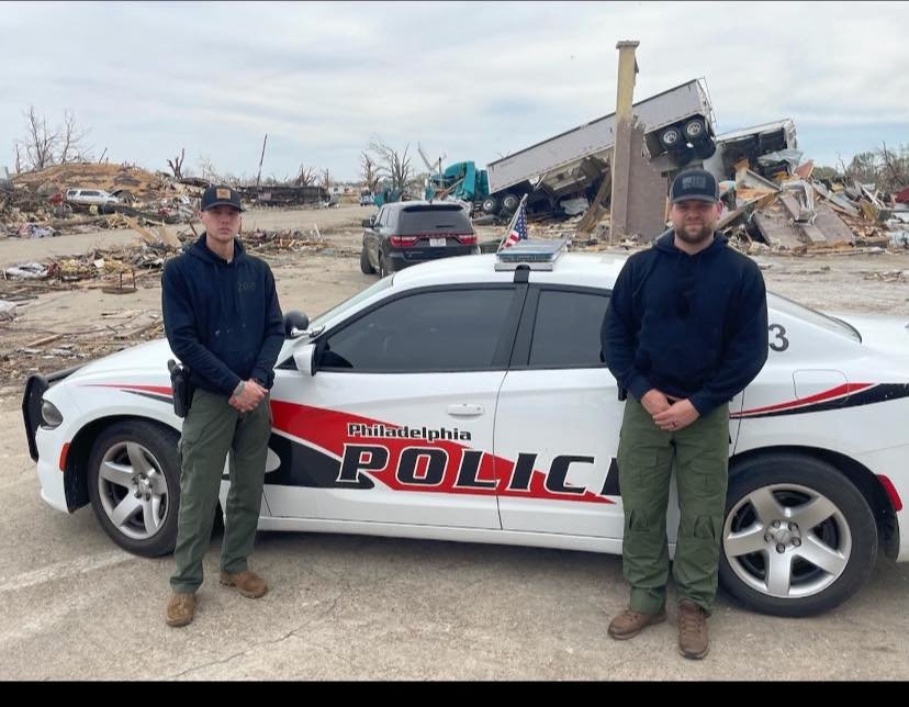 Officers with the Philadelphia Police Department are assisting in Rolling Fork after a tornado Friday night destroyed a large portion of that town.