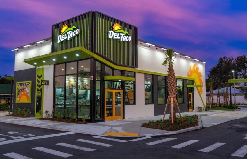 A rendering shows what the new Del Taco coming to Philadelphia could look like. Construction is expected to be completed in late-June or early-July.