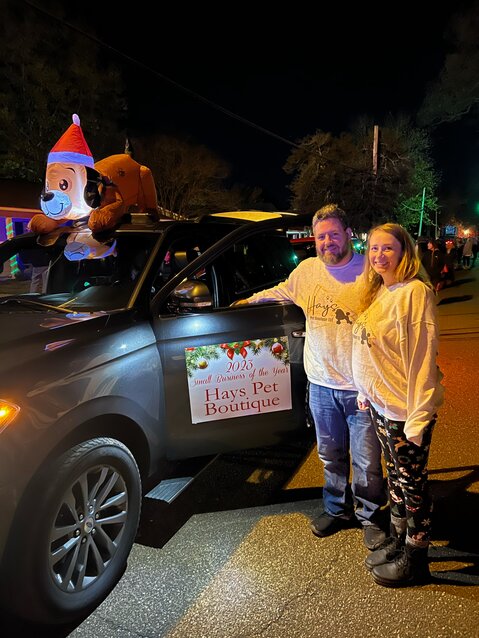 Thomas and Candace Hays of Hays Pet Boutique participated in this year’s parade.